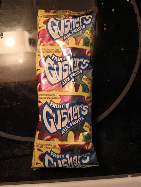 My bag of Gushers ended up being two bags of Gushers. (OC).